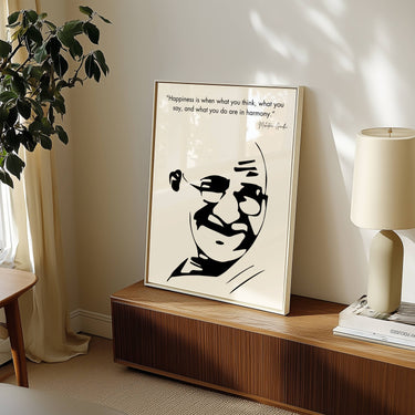 Mahatma Gandhi Motivation Inspirational Quote Print | Wall Art | Home Office Decor